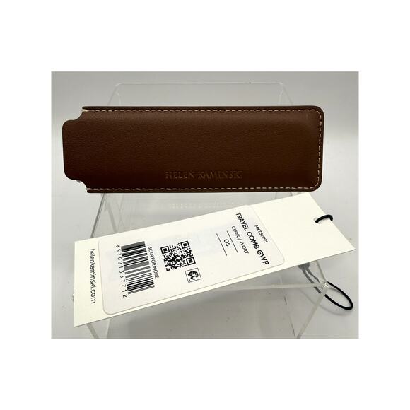 Helen Kaminskoi Ivory Tortoiseshell Marbled Travel Comb W/Case NWT
